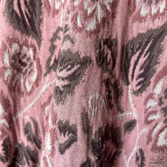 Free People Blouse Womens Size Small No Ordinary Top Smoked Pink Combo Floral - Picture 6 of 16